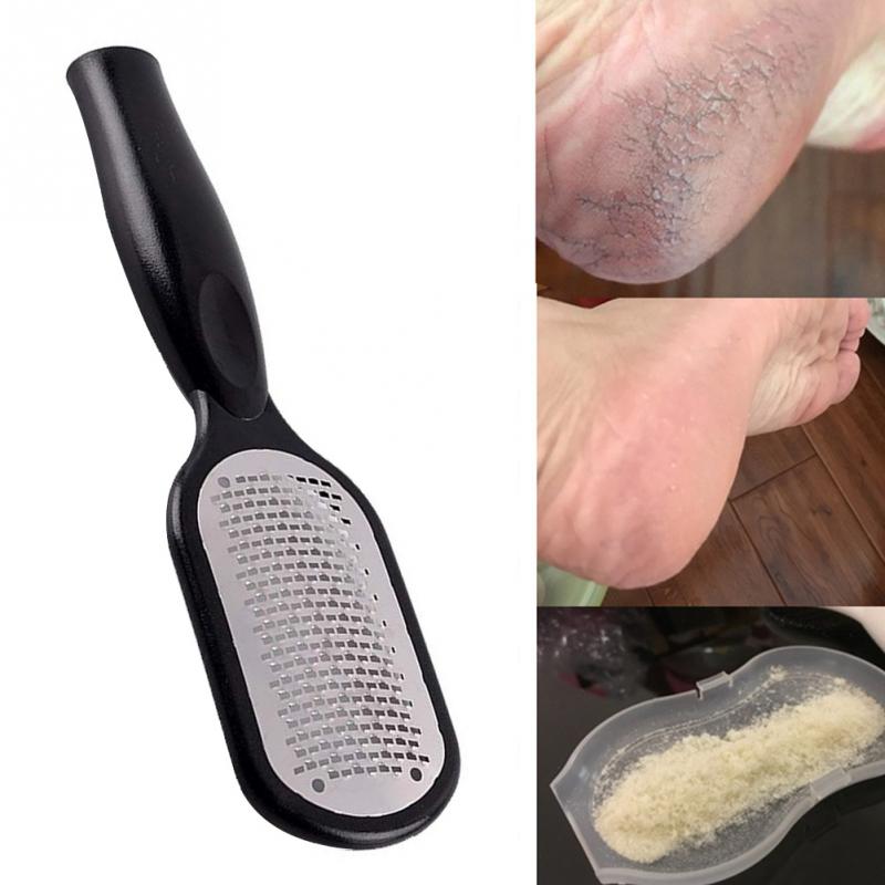 Pedicure Foot File Callus Remover Stainless Steel Foot Scraper Portable Rasp Colossal Foot Grater Scrubber Pro for Wet Dry Feet