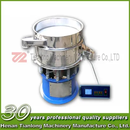 Ultrasonic vibrating sieve for skimmed milk powder
