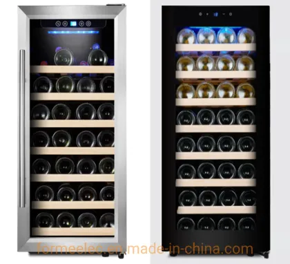 Vino Cabinet Compressor Wine Fridge Single Zone Temperature 120L 52 Bottles Wine Cooler