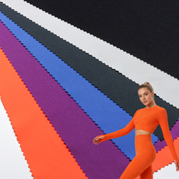 Tejido de punto entrelazado de poliéster y spandex para ropa deportiva