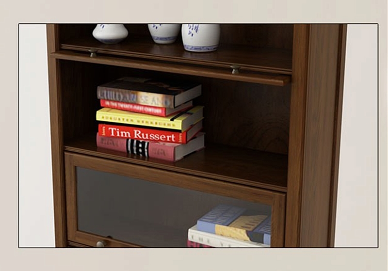 Modern Simple Design Wooden 5 Level Bookshelf