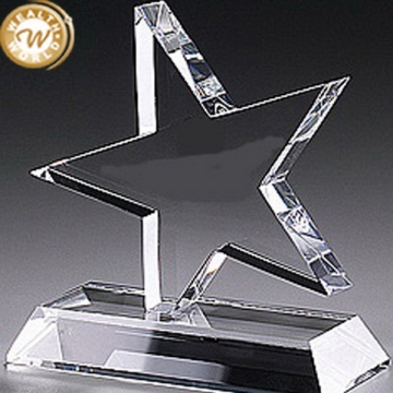 High quality Cheapest crystal glass trophy glass blank award