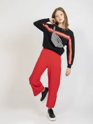 Comfortable Atmosphere Wide Leg Women Pants