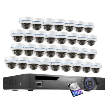 32CH 8MP H.265 Sistema di telecamere di rete a cupola IP con deterrenza attiva, kit NVR 4K, sorveglianza di sicurezza audio interna/esterna, OEM