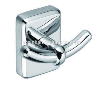 double round brass robe hook