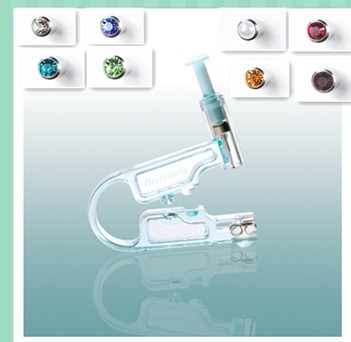 disposable ear piercing gun + stainless steel stud