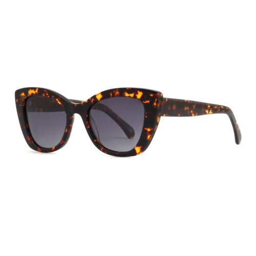 Classic Shape Oversized Uv400 Shades Acetate Sunglasses