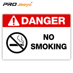 no smoking warning plastic board signs