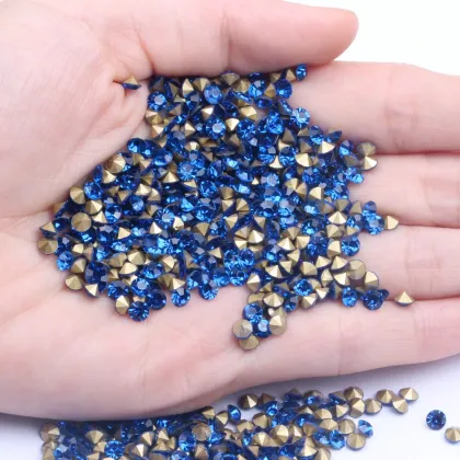 High Quality Chaton Glass Stones SS33-SS38 Crystal Point Back Rhinestones for Wholesale