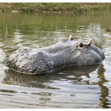 Flytec V305 Newest RC Floating Realistic Hippo Head Boat: Cute Outdoor Toys and Educational Animal Playset for Kids