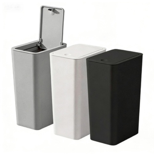 Large Capacity Sealed Plastic Trash Can with Lid