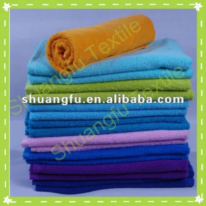 100% cotton solid color dri soft bath towels
