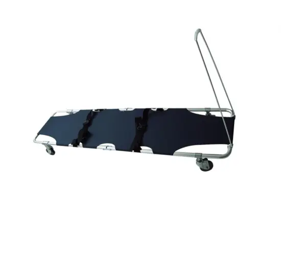 Folding Ambulance Stretcher With Omni-directional castor wheels Pull Rod