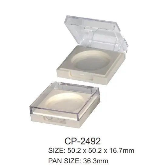 Plastic square compact container CP-2492