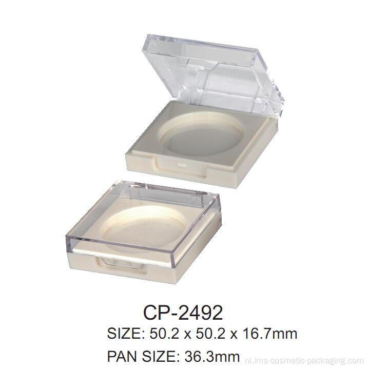 Plastic vierkante compacte container CP-2492