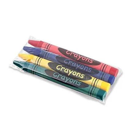 Customized 4 Colors Crayon Set with Paper Box - Brand Promotion Crayon Gifts