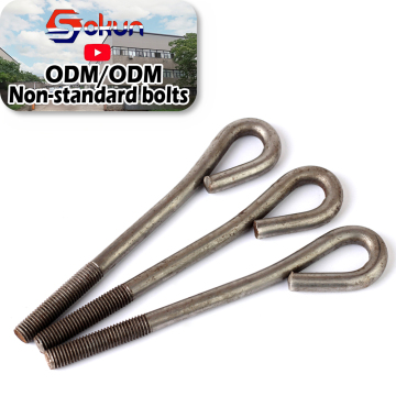 Versatile Foundation Bolt Set: L Type Plain, Black, Zinc Plated, and Hot Dipped Galvanized for Robust Construction Applications