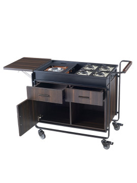 Premium Push Cart for Restaurant and Catering Operations