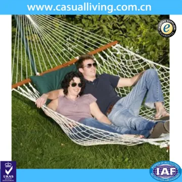 Outdoor nylon mesh hammocks rope cotton hammock