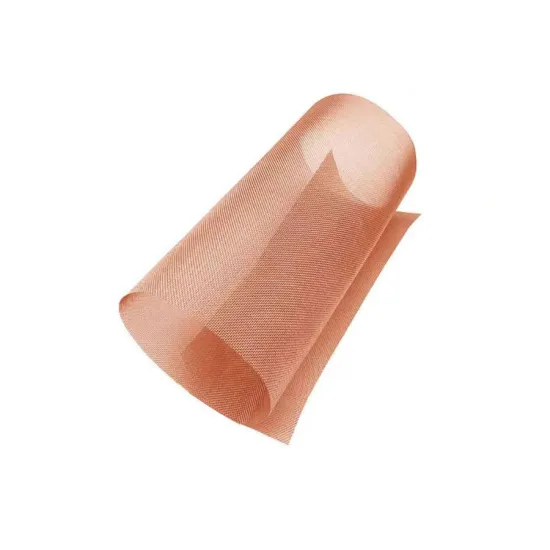 Custom Red Copper Mesh Filter Cloth for Signal Shielding Faraday Cage