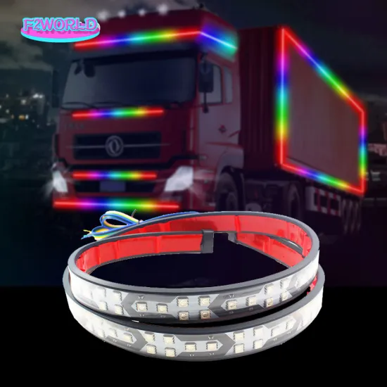 12-24V Car LED Tail Light Strip - Driving & Braking Flowing Turn Signal Lights