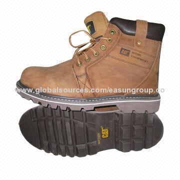 Goodyear Technology Women's Natural Rubber Outsole Nubuck Leather Tan and Brown Safety Shoes