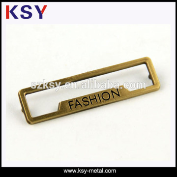 Custom Fashion metal name plates for handbags