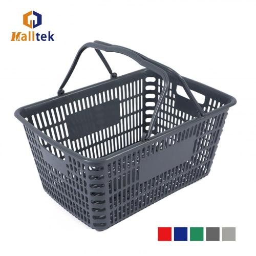 Supermarket Portable Double Handle Shopping Basket