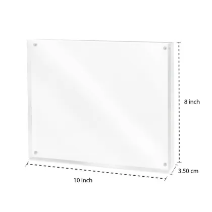 Isaac Jacobs Super Thick Clear Acrylic Magnetic Photo Frame