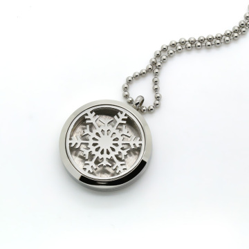 Wholesale 316l Snowflake Essential Oils Diffuser Jewellery