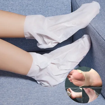 Organic Exfoliating Foot Mask - Rose Nourishing Whitening Foot Mask