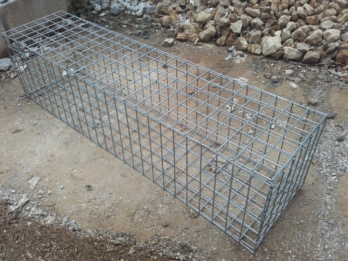 Paniers en maille gabion soudés