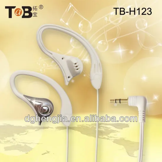 2014 hot selling new stylish earhook earphone headphone headset for mp3 mp4 pc computer