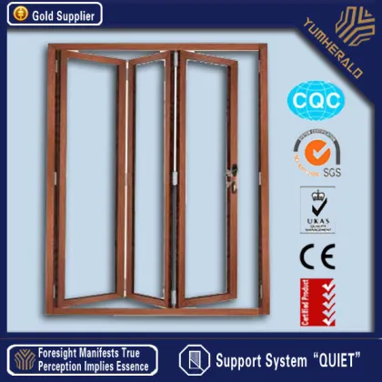 ALUK aluminum clad wood folding doors