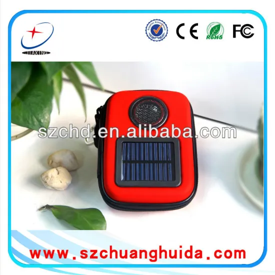 High-end design rechargeable mini protable solar speaker bag