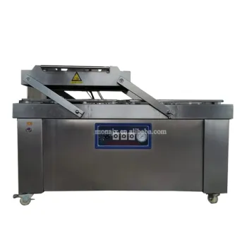 Price of Supermarket Industrial Chicken Packaging Machine with Double Vacuum Chamber Sealer