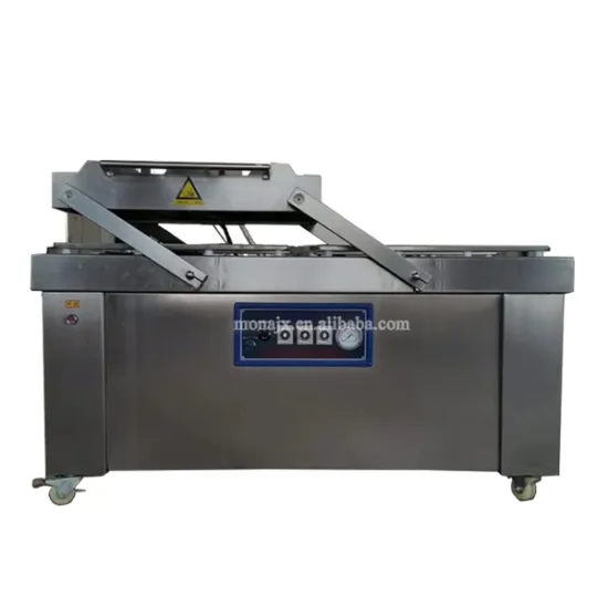 Price of Supermarket Industrial Chicken Packaging Machine with Double Vacuum Chamber Sealer