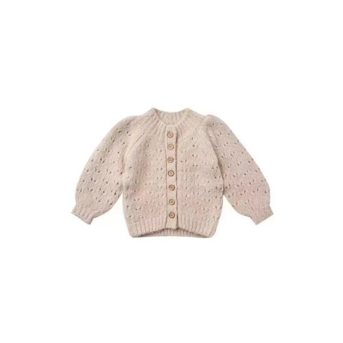 Girls &#39;Long Sleeve Solide Farb Pullover Strickpullover