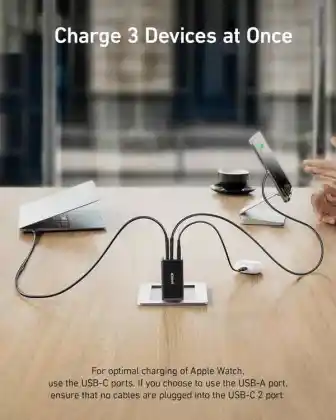 Anker power charger , PPS 3 port USB C power charger block