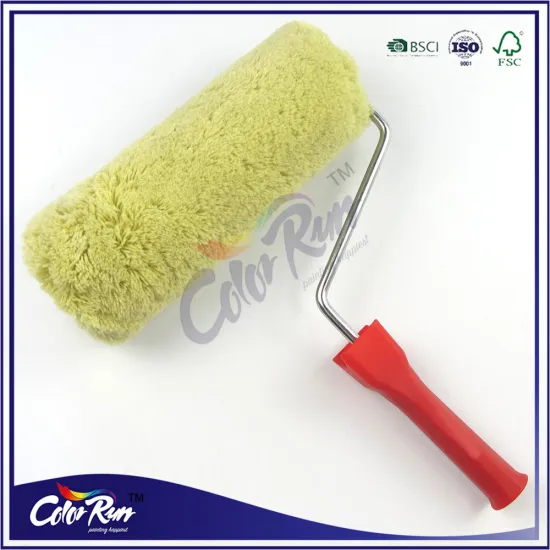 ColorRun 9" hot sale indian market sythetic fiber paint roller brush