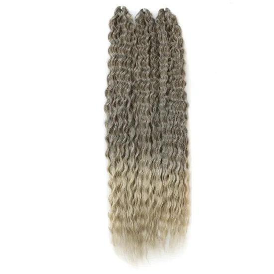 ZYR 30 Inch Bohemia Crochet Hair Extensions Goddess Synthetic Braiding hair Curly Colored Long Soft Synthetic Hair Extensions