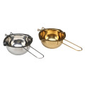 PVD gold stainless steel chocolate melting bowl