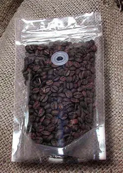 Customized Transparent Zipper Plastic Bag, Coffee Valve Bag For Food, Powder, Fruits, Nuts