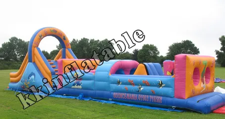lawn inflatable jumping castles obstacle games price KKB-L016