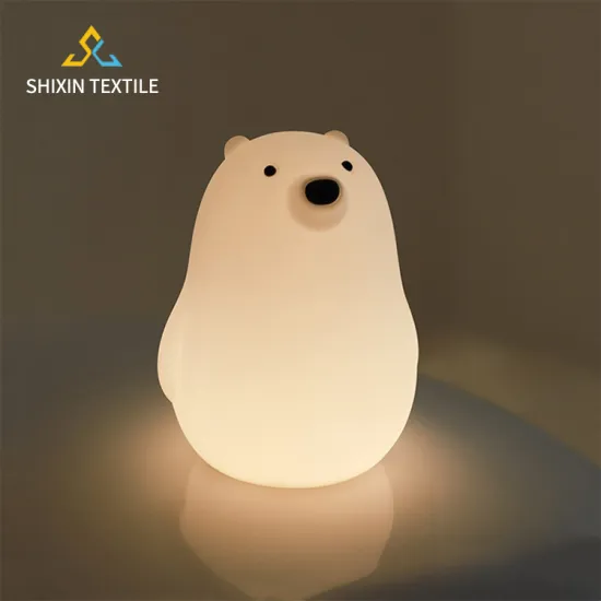 Rechargeable Gummy Bear Night Light with Touch Control and Soft Silicon Design for Kids