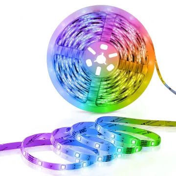 Luces RGB LED Strip Light - 5m, SMD 5050, DC 12V, 30 LEDs/m, Outdoor Waterproof LED Strip Lights