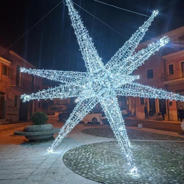 RayTop Outdoor Lighted Hanging Star for Shopping Mall Decoration