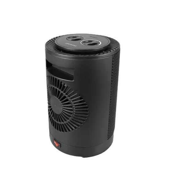 New 1200W Round Ceramic Fan Heater with Oscillation for Desktop Use
