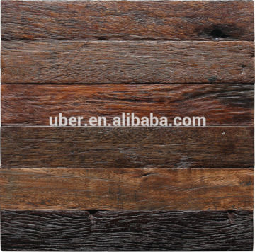 New style old boat wood mosaic wall covering for interior decoration