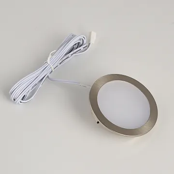 12VDC Nickel Interior Ceiling Light for Caravan, Motorhome, and Boat - 2.5W